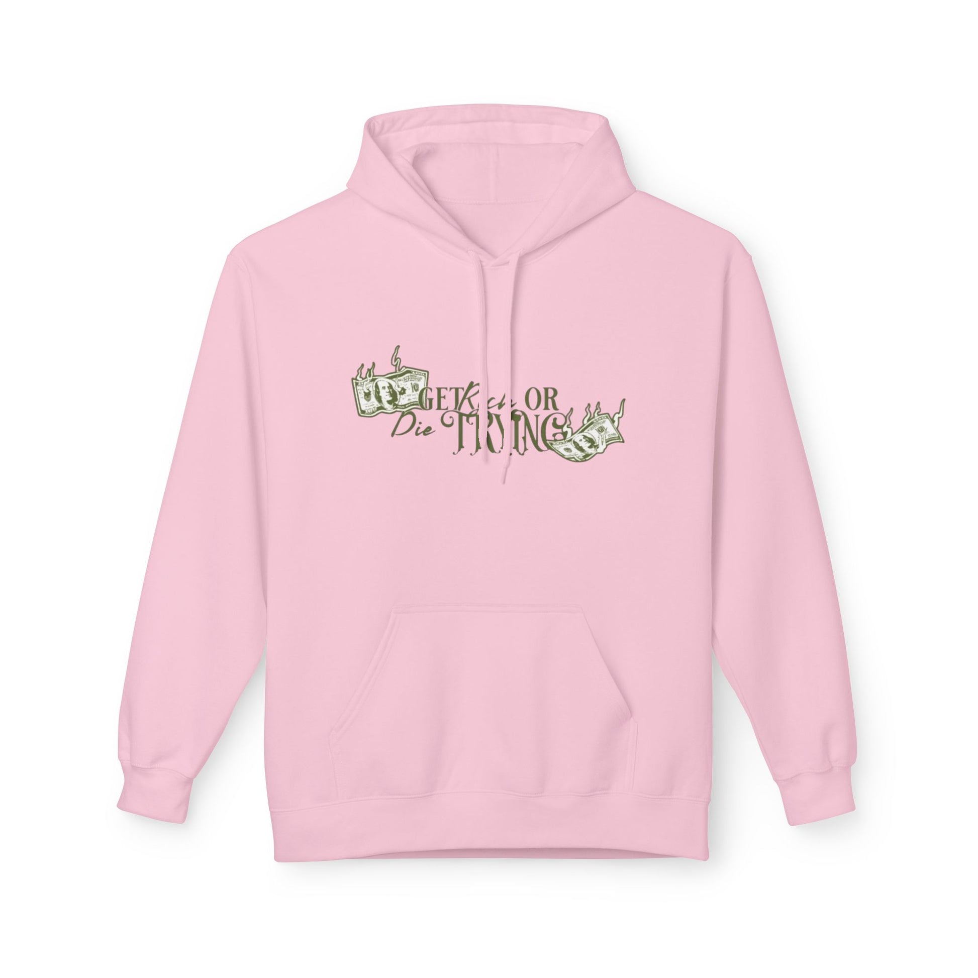 Get Rich or Die Trying Hoodie - Men's Midweight, Trendy & Comfortable