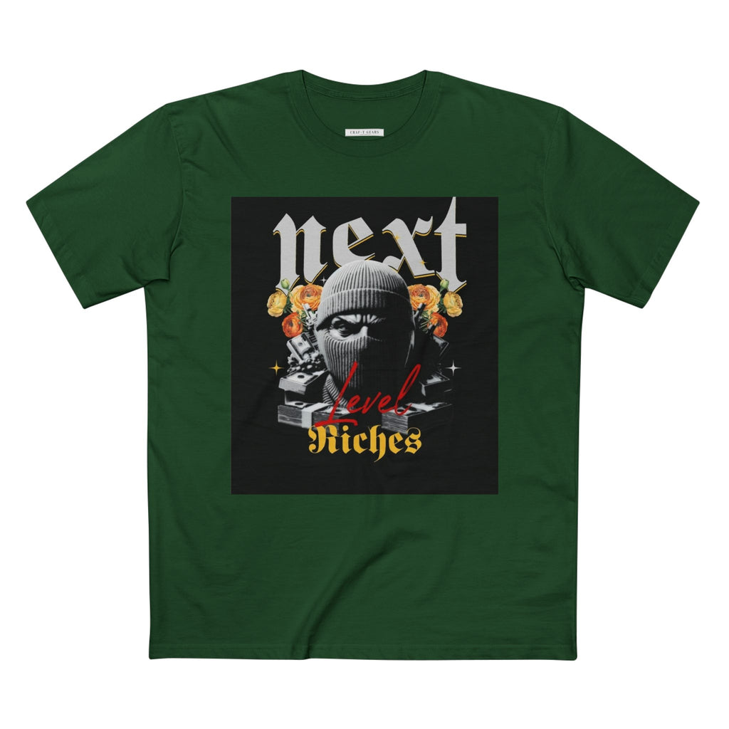 Next Level Riches Graphic Tee for Ambitious Men