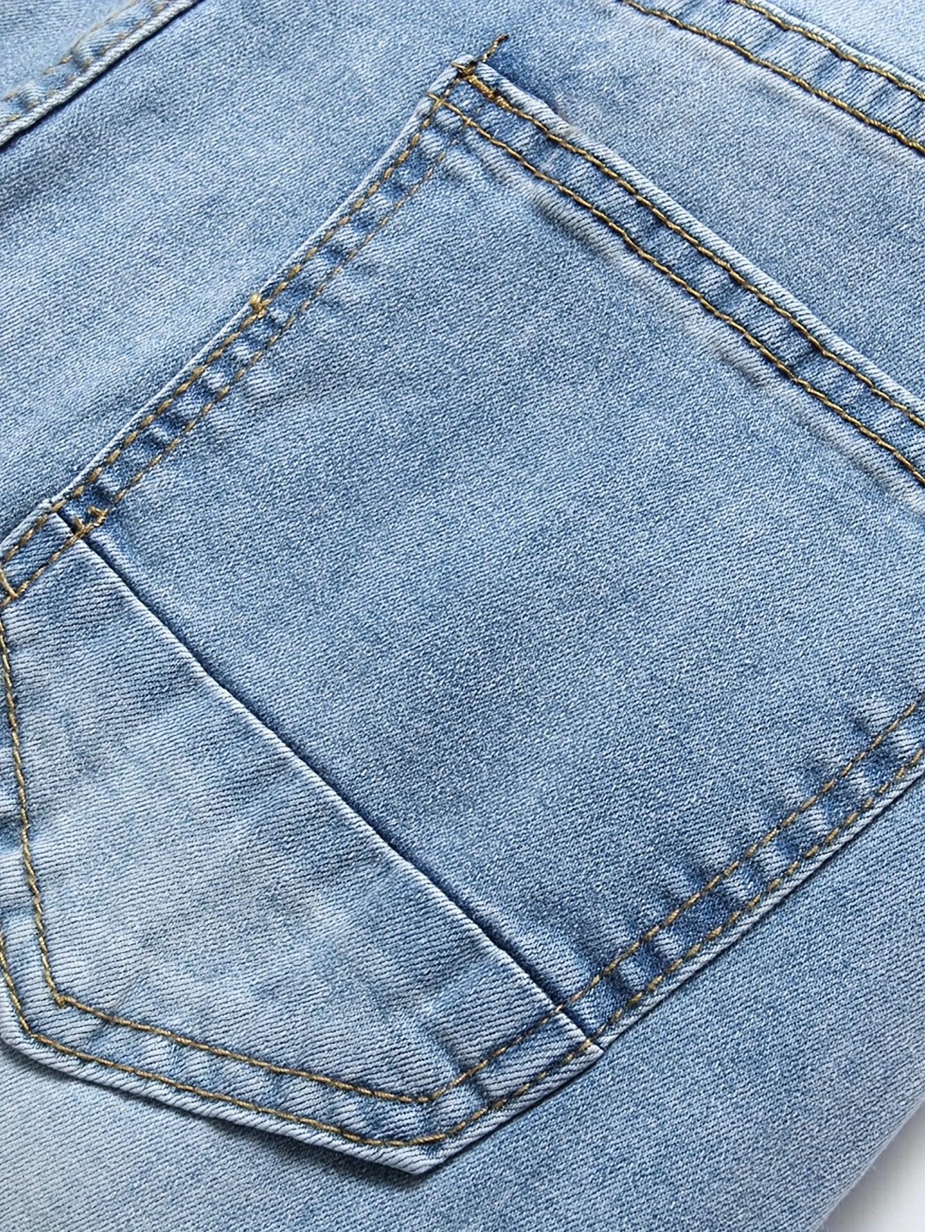 Fashionable, Simple, Versatile Men'S Pants With Holes, Polished White, Slim Fit, Street Fashion, Denim Pants, Fashionable, Worn-out, Small Leg Pants