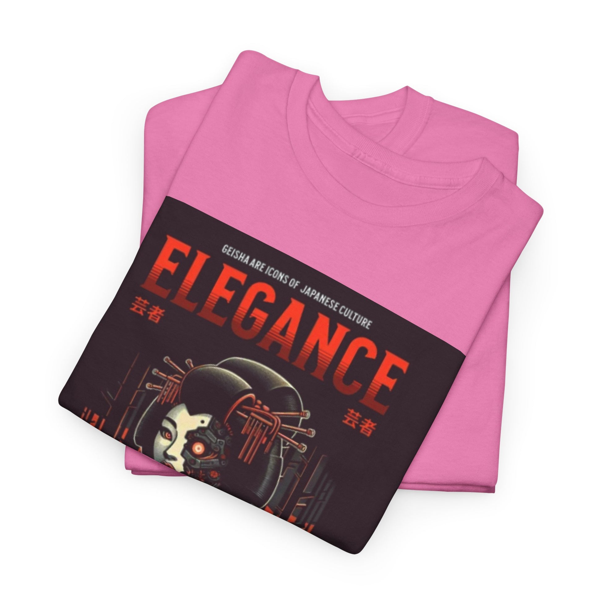 Women Heavy Cotton Tee - Japanese Elegance Graphic Shirt