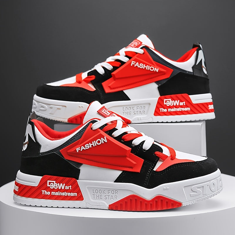 [Everyday Comfort] Men's Chunky Sneakers - Breathable Mesh, Shock-Absorbing Thick Sole, Lace-Up - Everyday Comfort for Outdoor Activities and Casual Attire