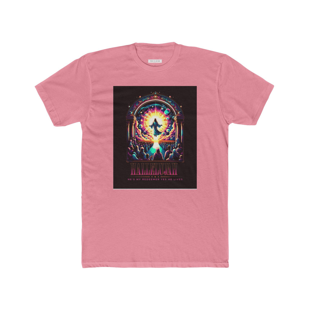 Unisex Cotton Crew Tee - Retro Cosmic Graphic Tee