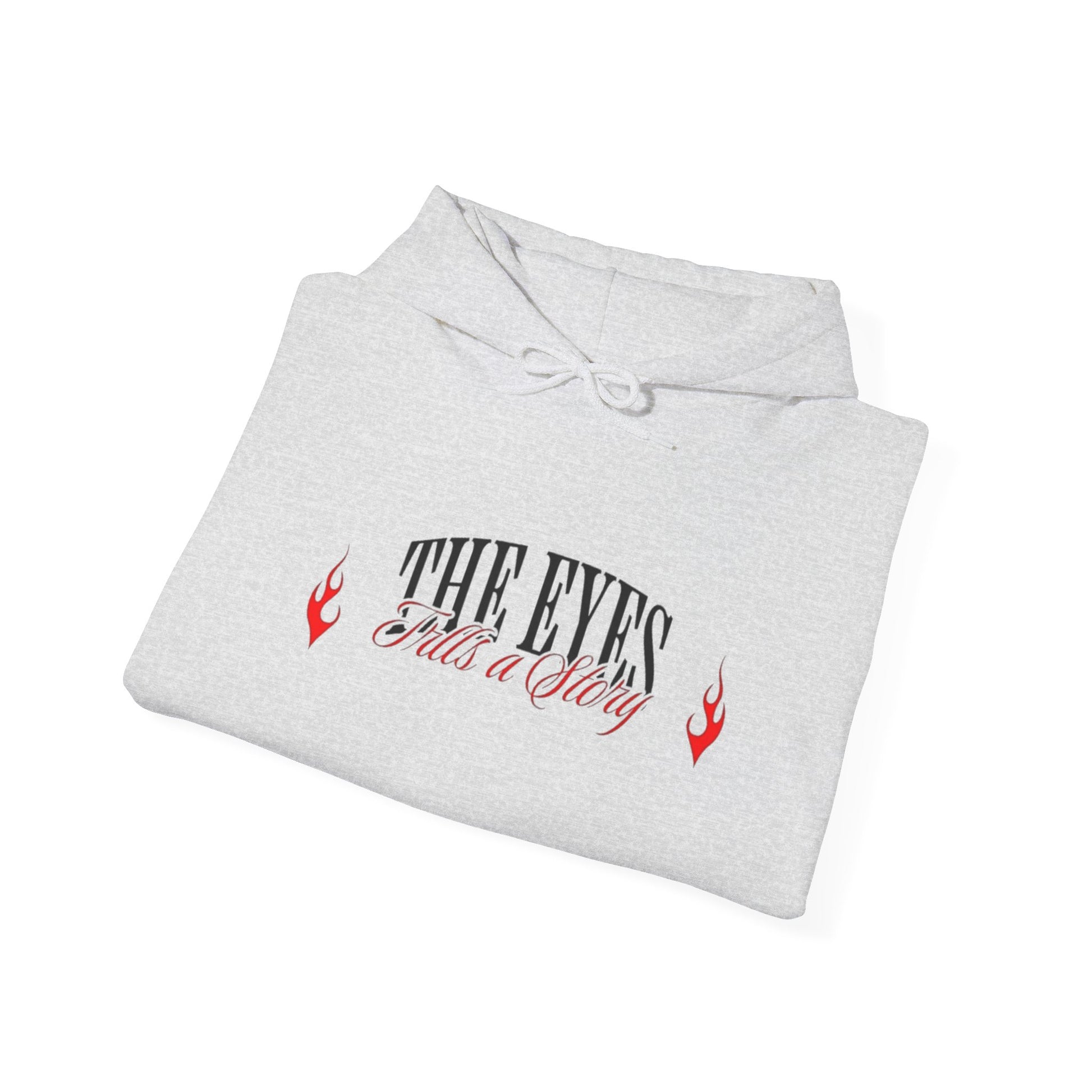 Men Heavy Blend™ Hooded Sweatshirt - 'The Eyes Tell a Story' Design