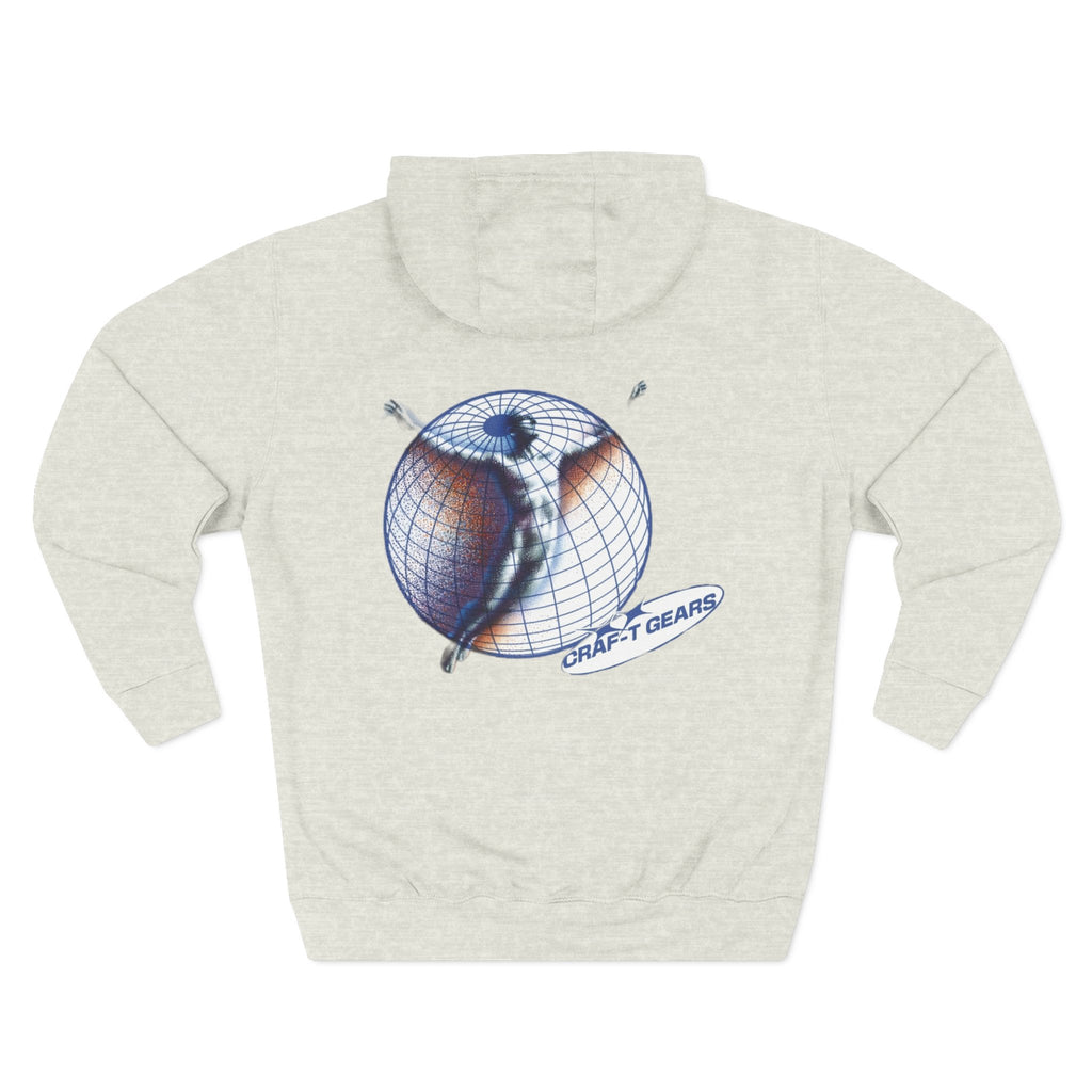 Men's Unbothered Style Three-Panel Fleece Hoodie - Chill Vibe, Perfect for Casual Days