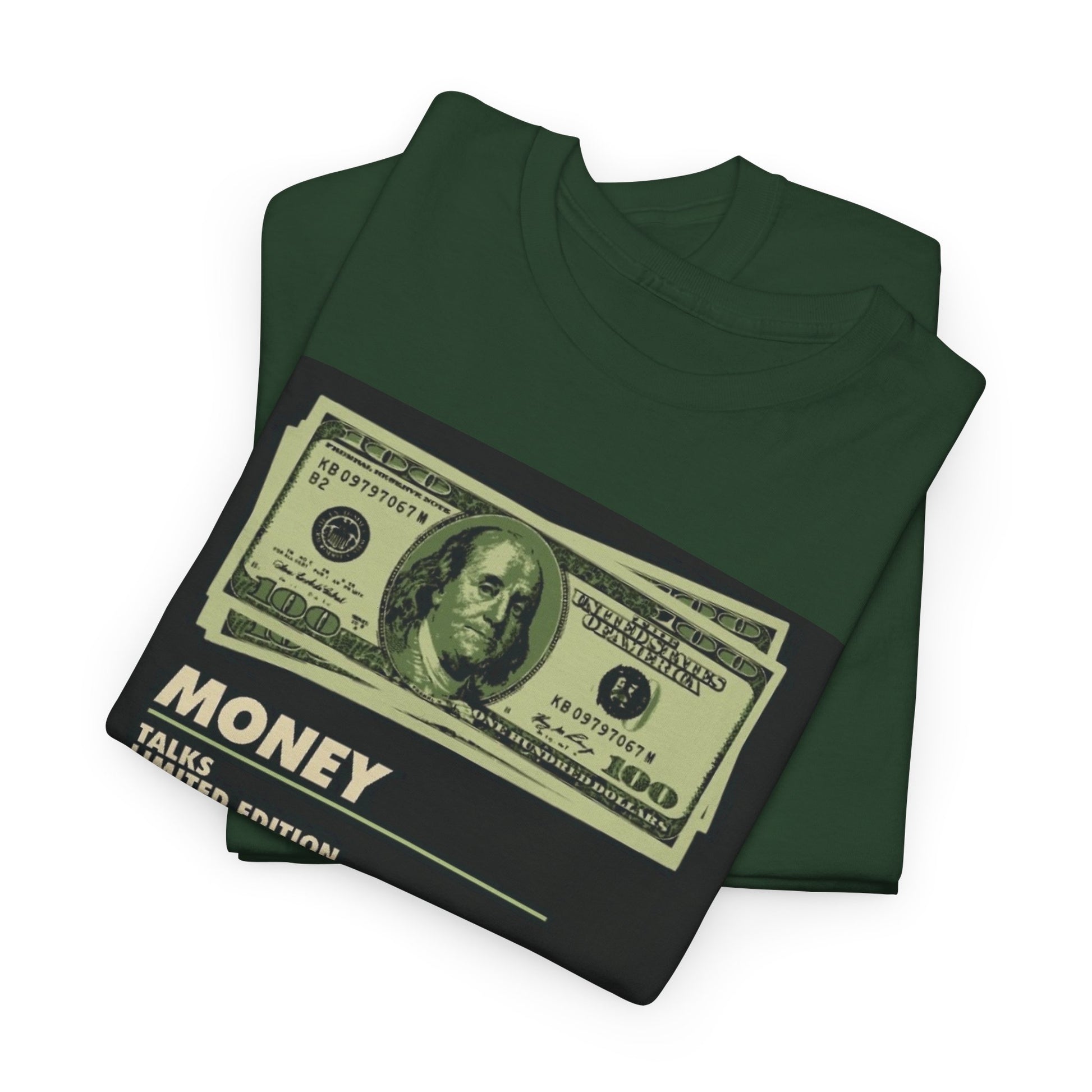 Limited Edition Money Graphic Male Heavy Cotton Tee