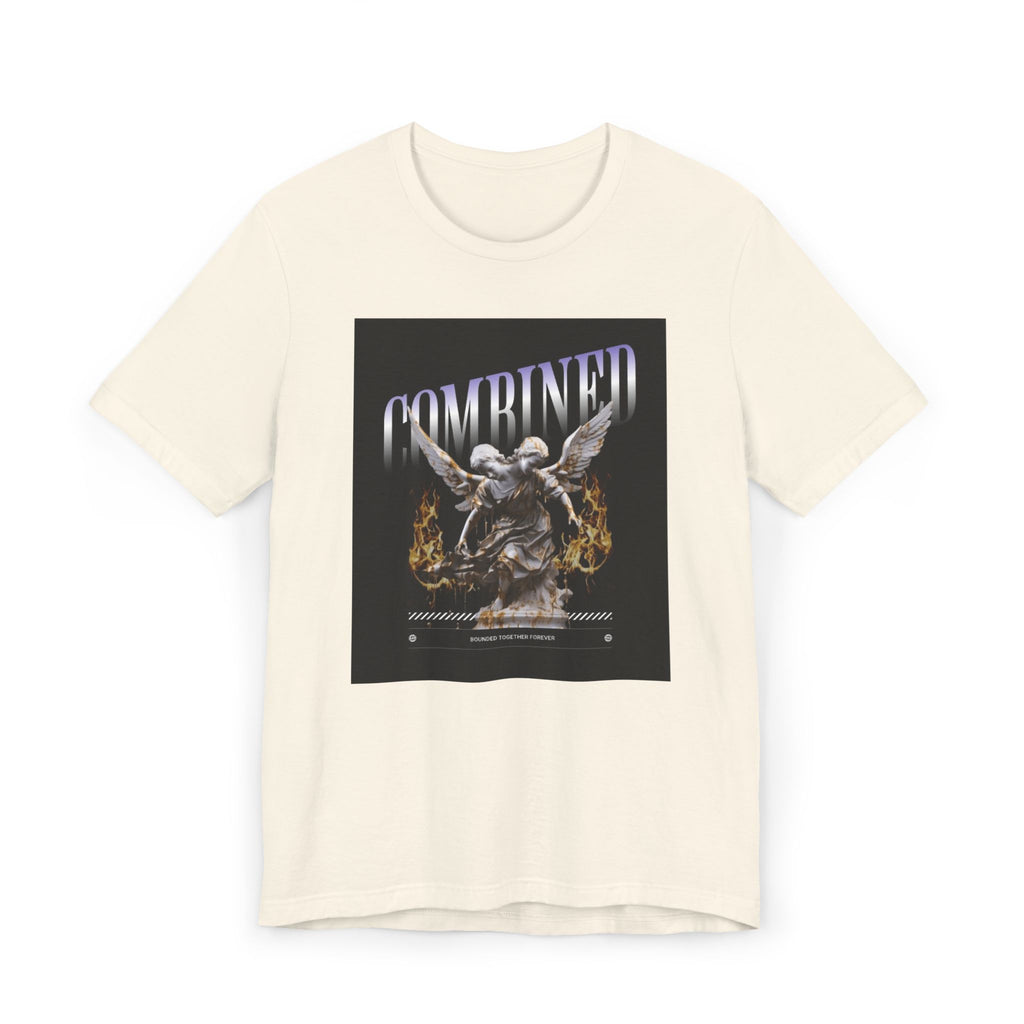 Combined Aesthetic Women Jersey T-Shirt - Graphic Angel Design