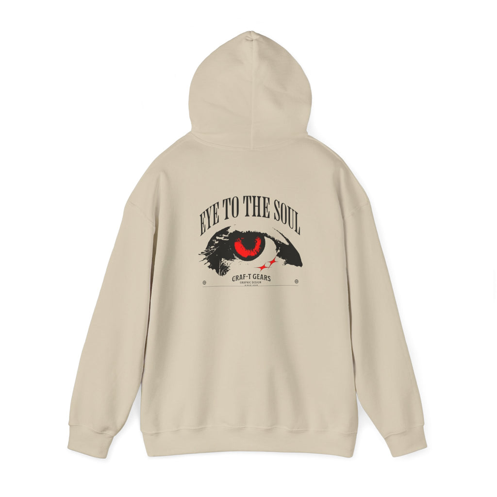 Men Heavy Blend™ Hooded Sweatshirt - 'The Eyes Tell a Story' Design