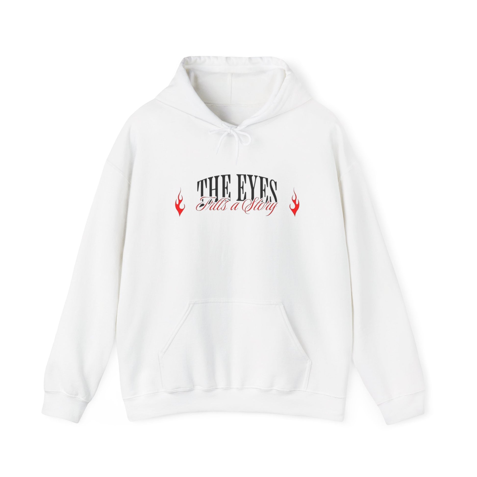 Men Heavy Blend™ Hooded Sweatshirt - 'The Eyes Tell a Story' Design