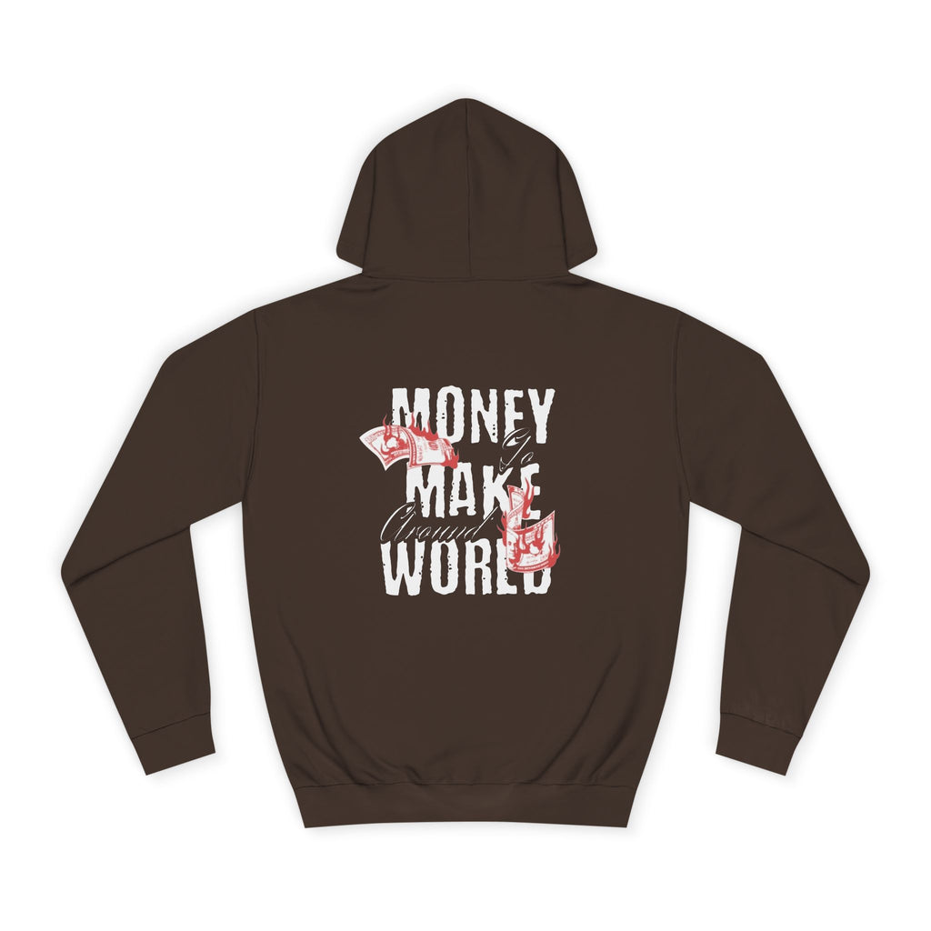 Men's Money Hoodie - "World's Problem" Graphic Sweatshirt for Students