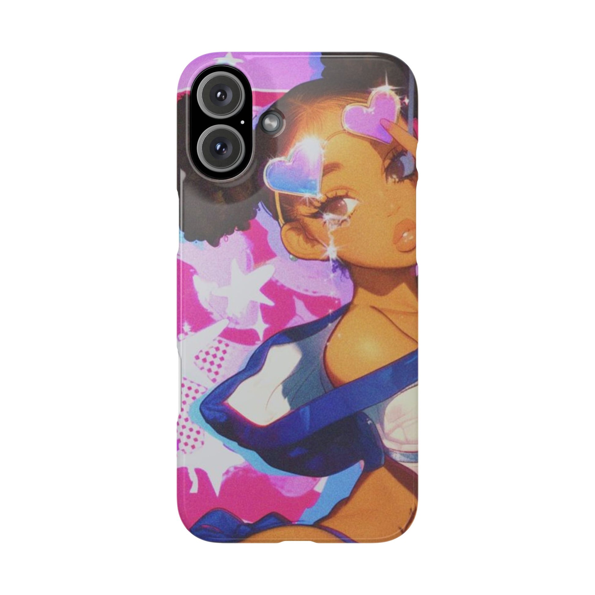 Colorful Anime Slim Phone Cases | Cute Phone Cover, Kawaii Aesthetic, Cartoon Girl, Gifts for Her, Trendy Accessory