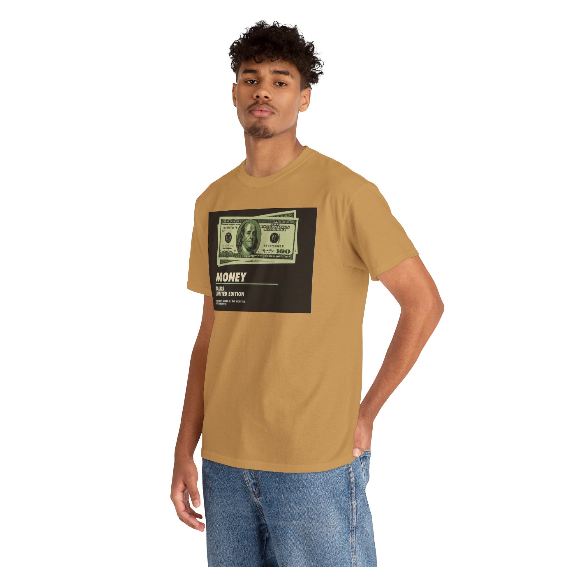Limited Edition Money Graphic Male Heavy Cotton Tee