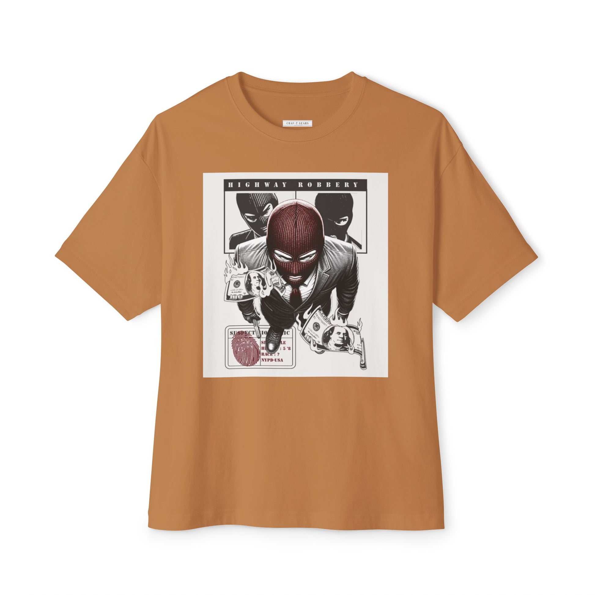 Highway Robbery Graphic Men's Oversized Tee