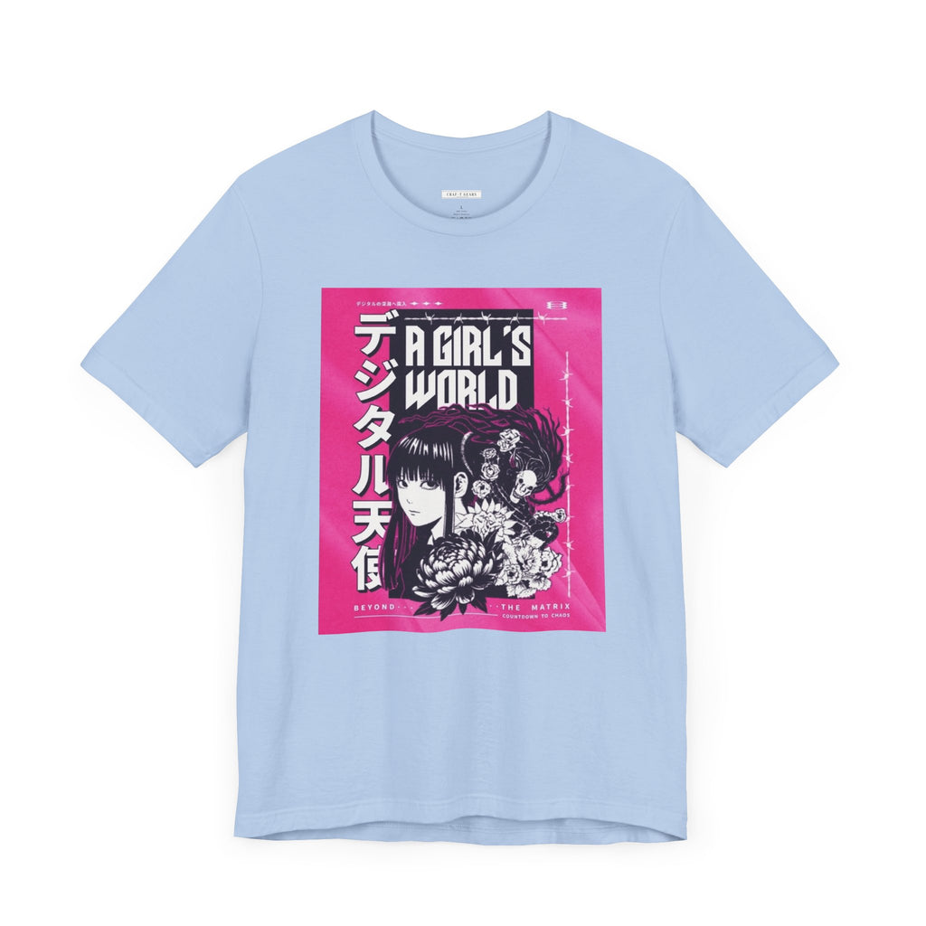 A Girl's World Graphic Tee - Women Short Sleeve T-Shirt