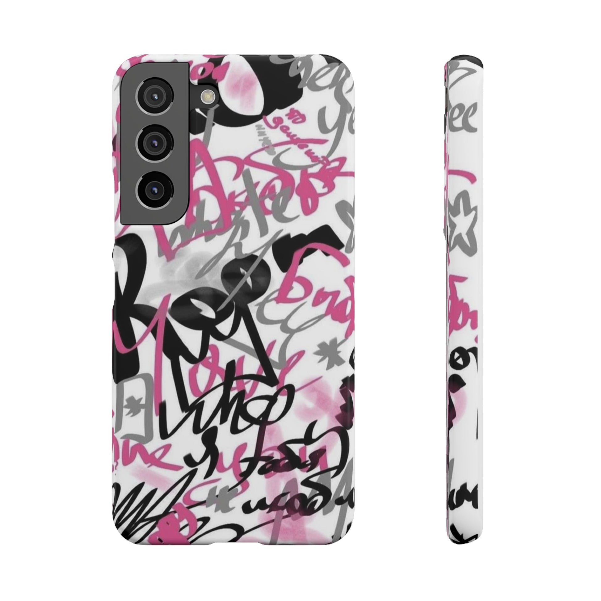 Trendy Graffiti Snap Cases for iPhone - Stylish Protection with Vibrant Art