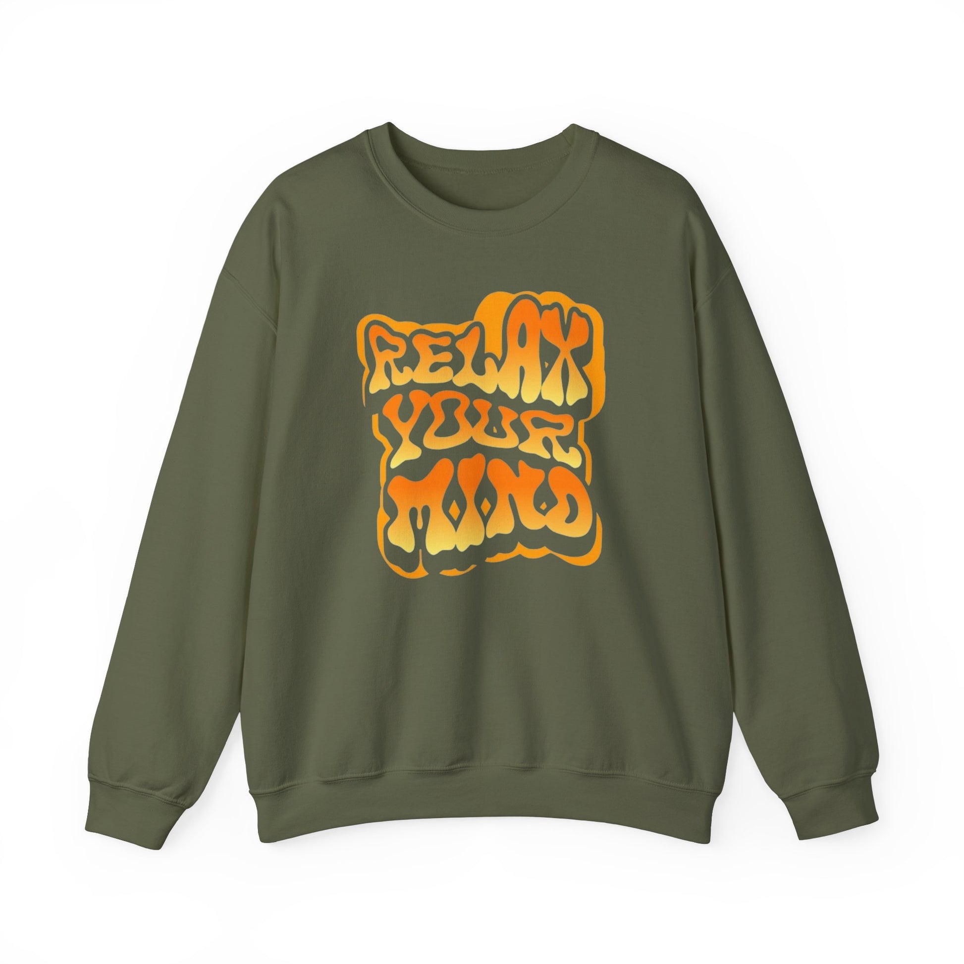 Retro Relax Your Mind Crewneck Sweatshirt | Cozy Unisex Graphic Sweater
