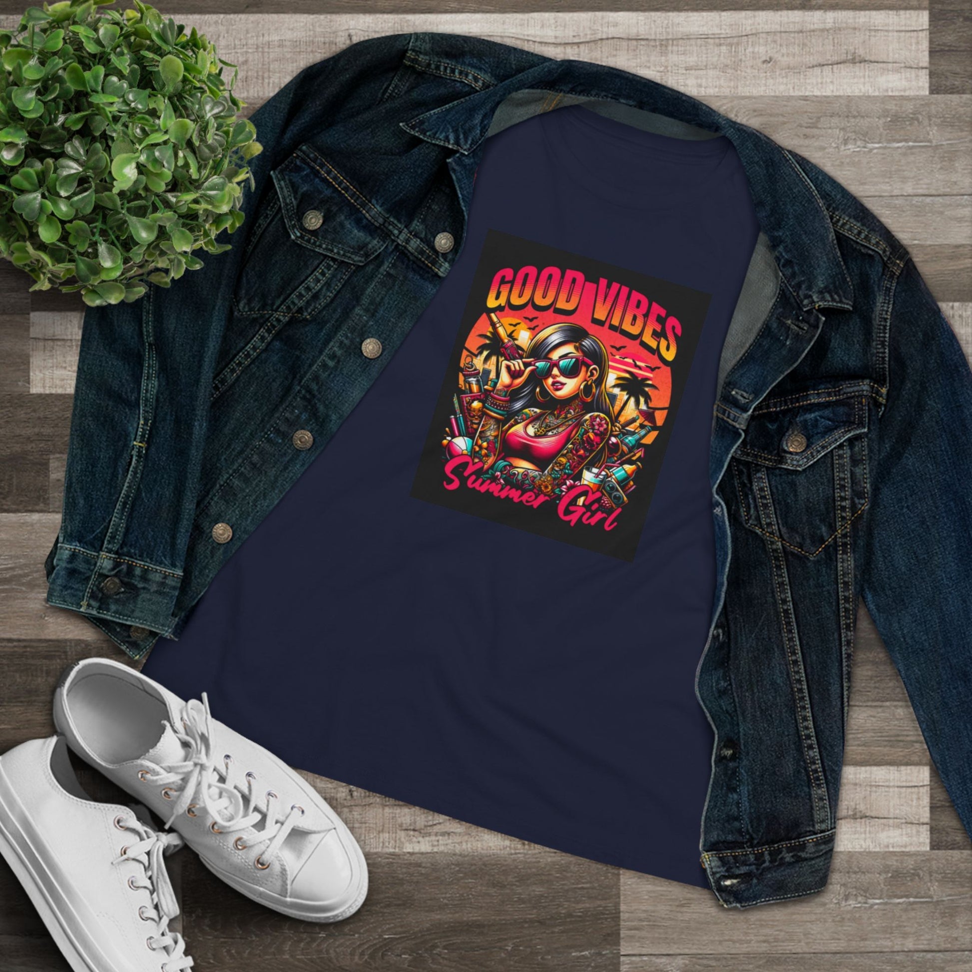 Good Vibes Summer Girl Cotton Tee