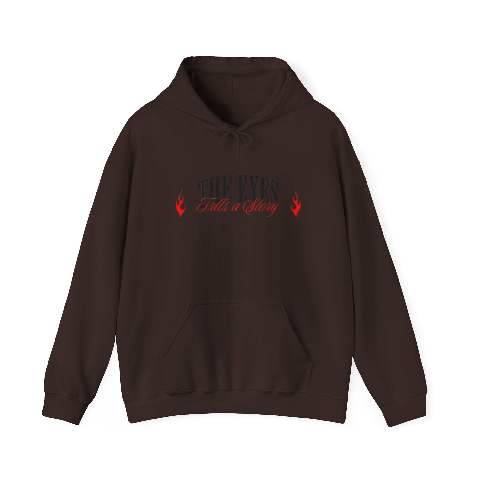 Men Heavy Blend™ Hooded Sweatshirt - 'The Eyes Tell a Story' Design