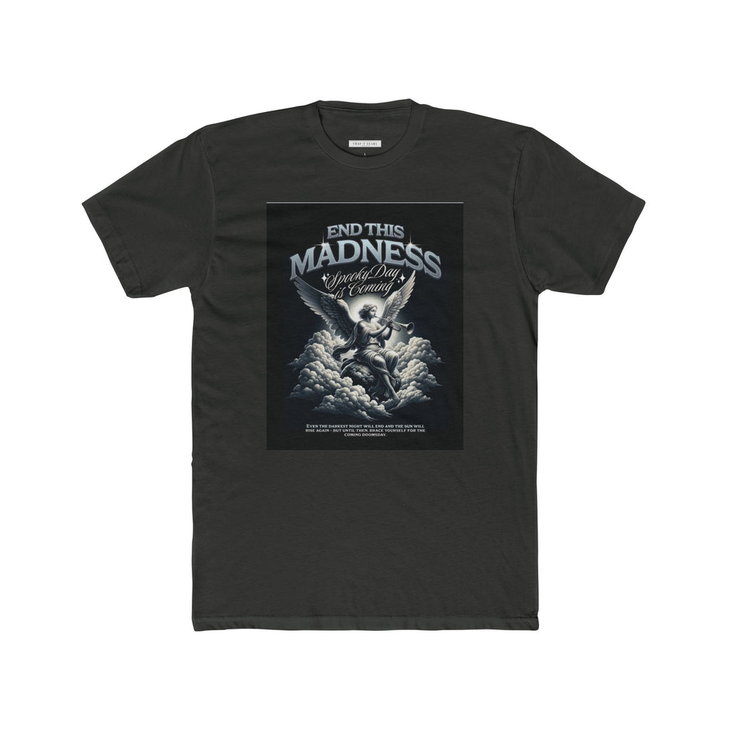 End This Madness Male Cotton Crew Tee - Graphic T-Shirt for Casual Wear