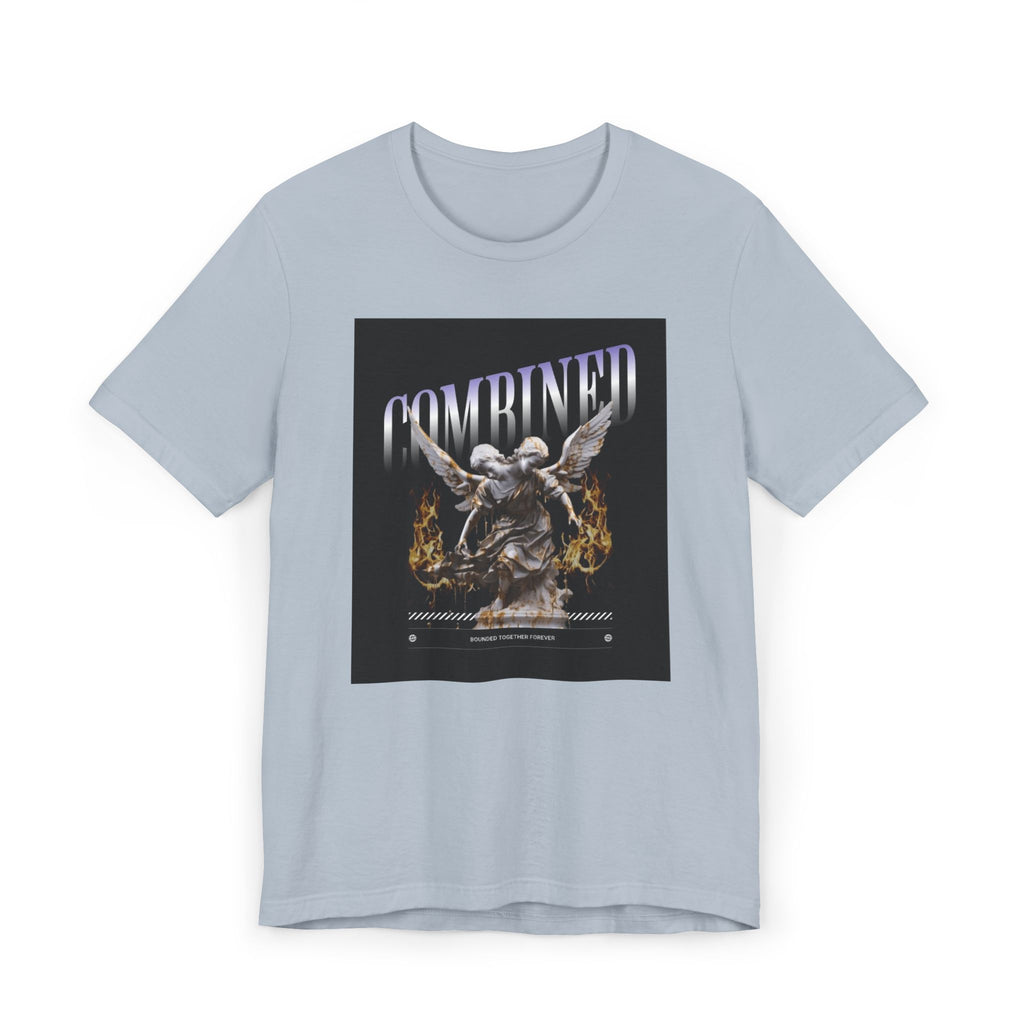 Combined Aesthetic Women Jersey T-Shirt - Graphic Angel Design