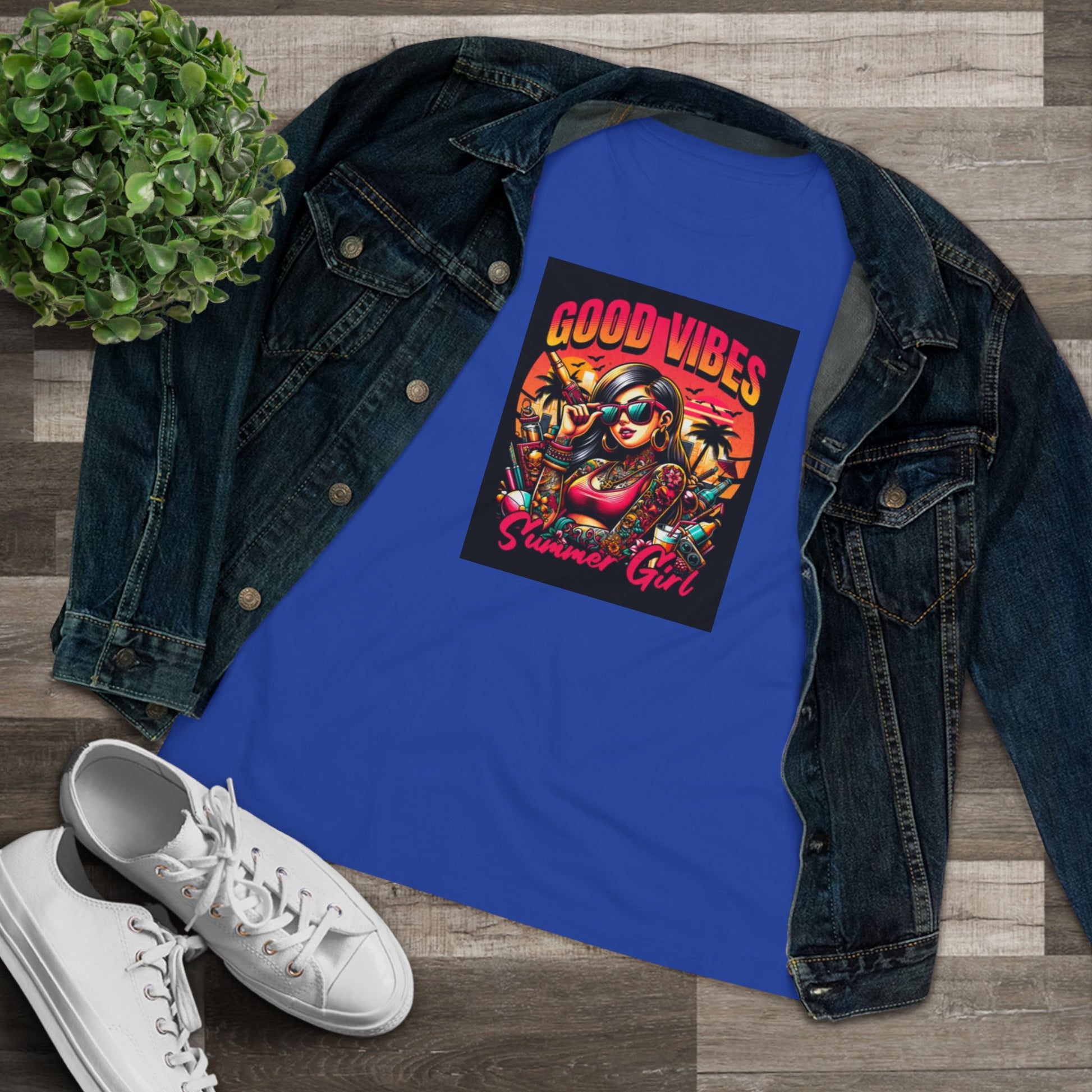 Good Vibes Summer Girl Cotton Tee