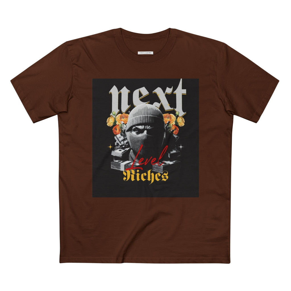 Next Level Riches Graphic Tee for Ambitious Men