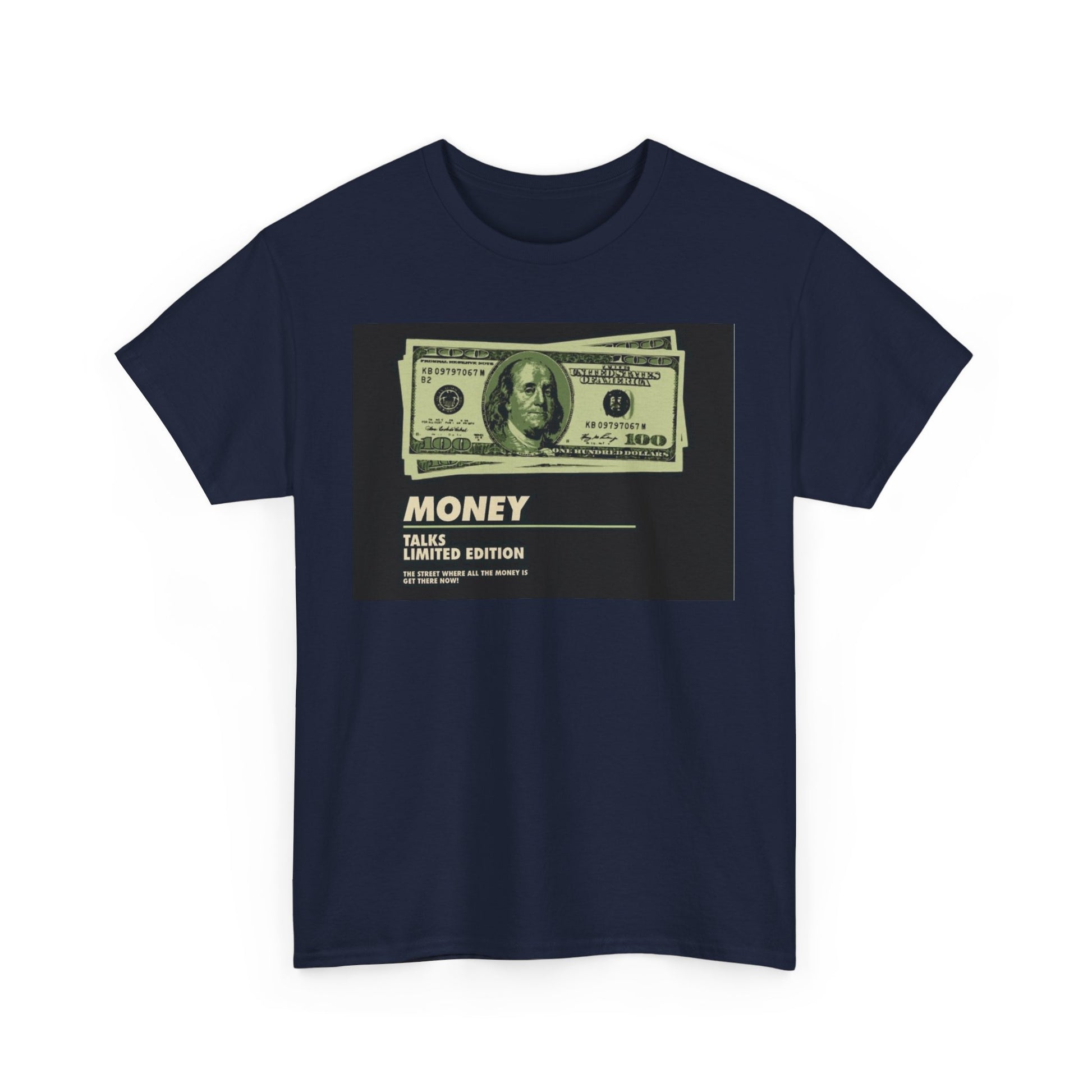 Limited Edition Money Graphic Male Heavy Cotton Tee
