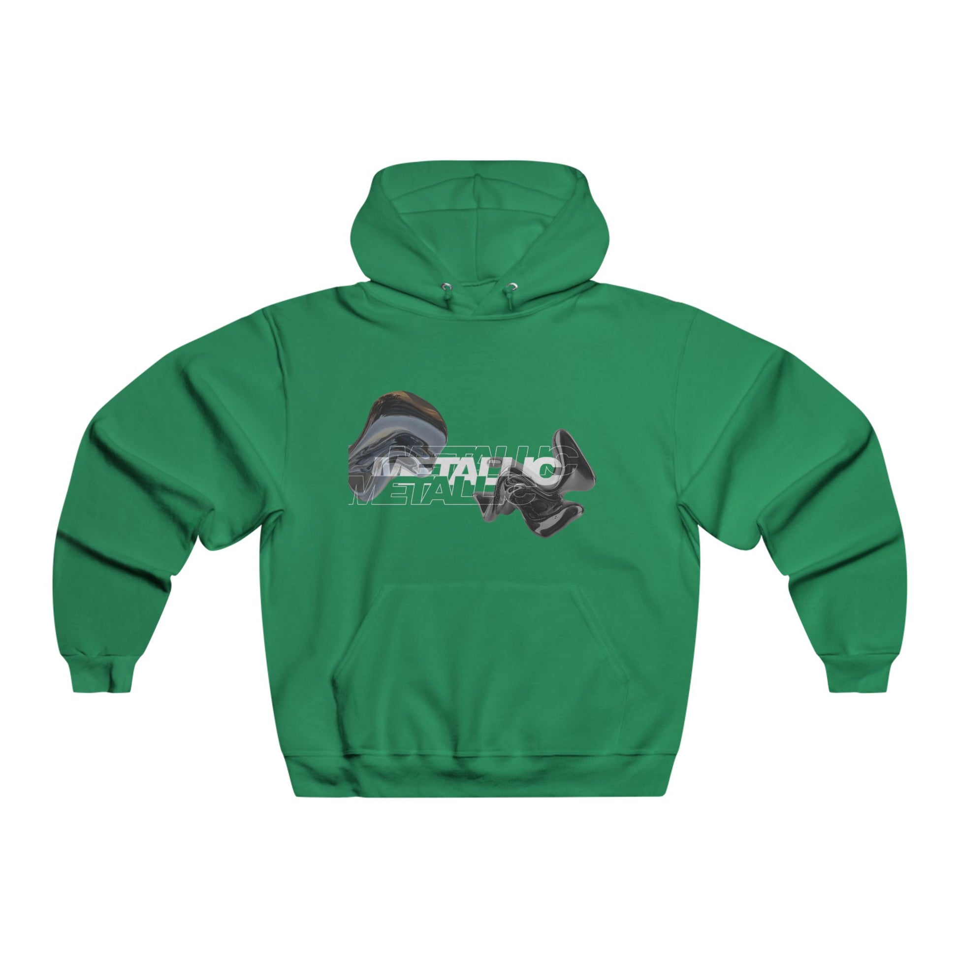 Streetwear Metallic Graphic Hoodie for Trendsetters