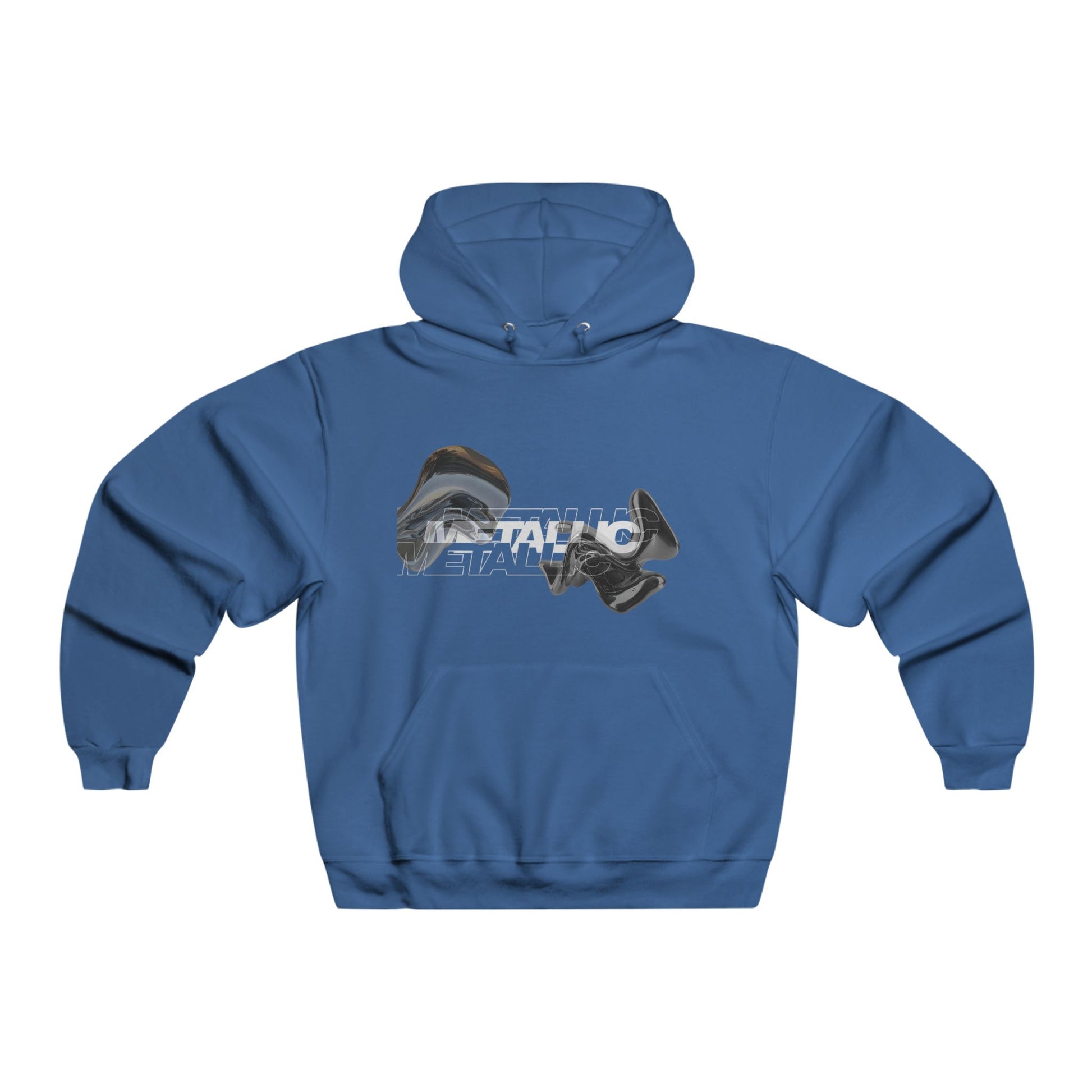 Streetwear Metallic Graphic Hoodie for Trendsetters