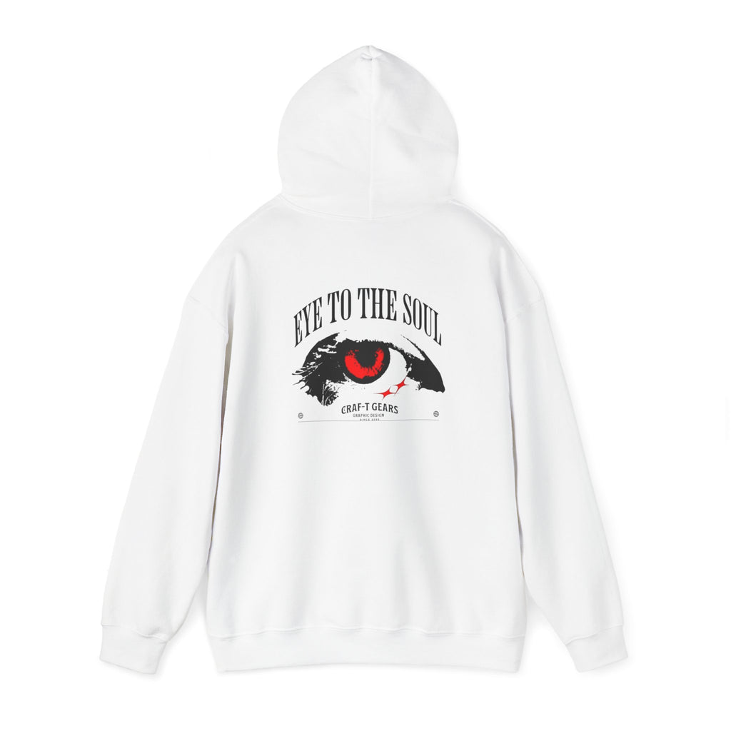 Men Heavy Blend™ Hooded Sweatshirt - 'The Eyes Tell a Story' Design