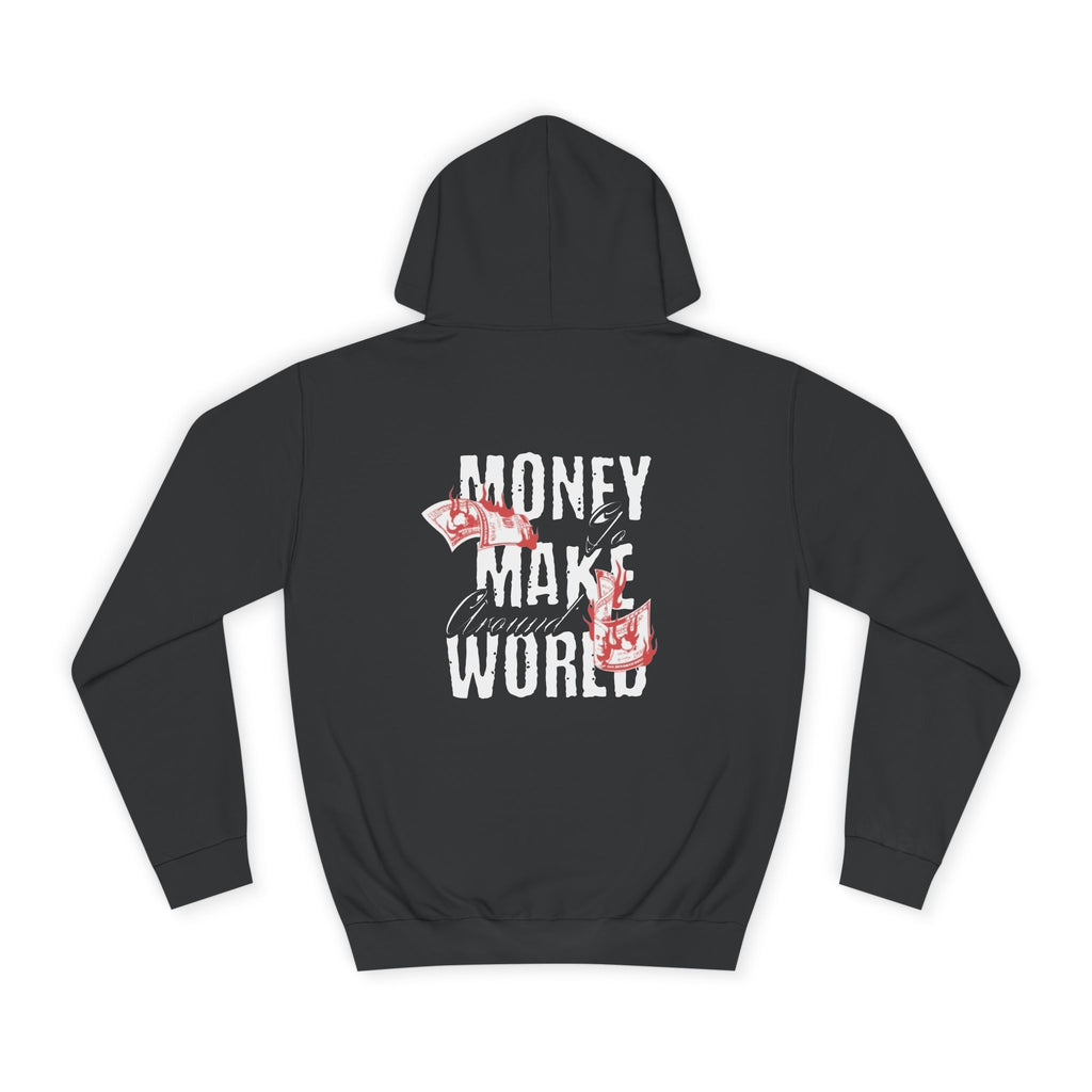 Men's Money Hoodie - "World's Problem" Graphic Sweatshirt for Students