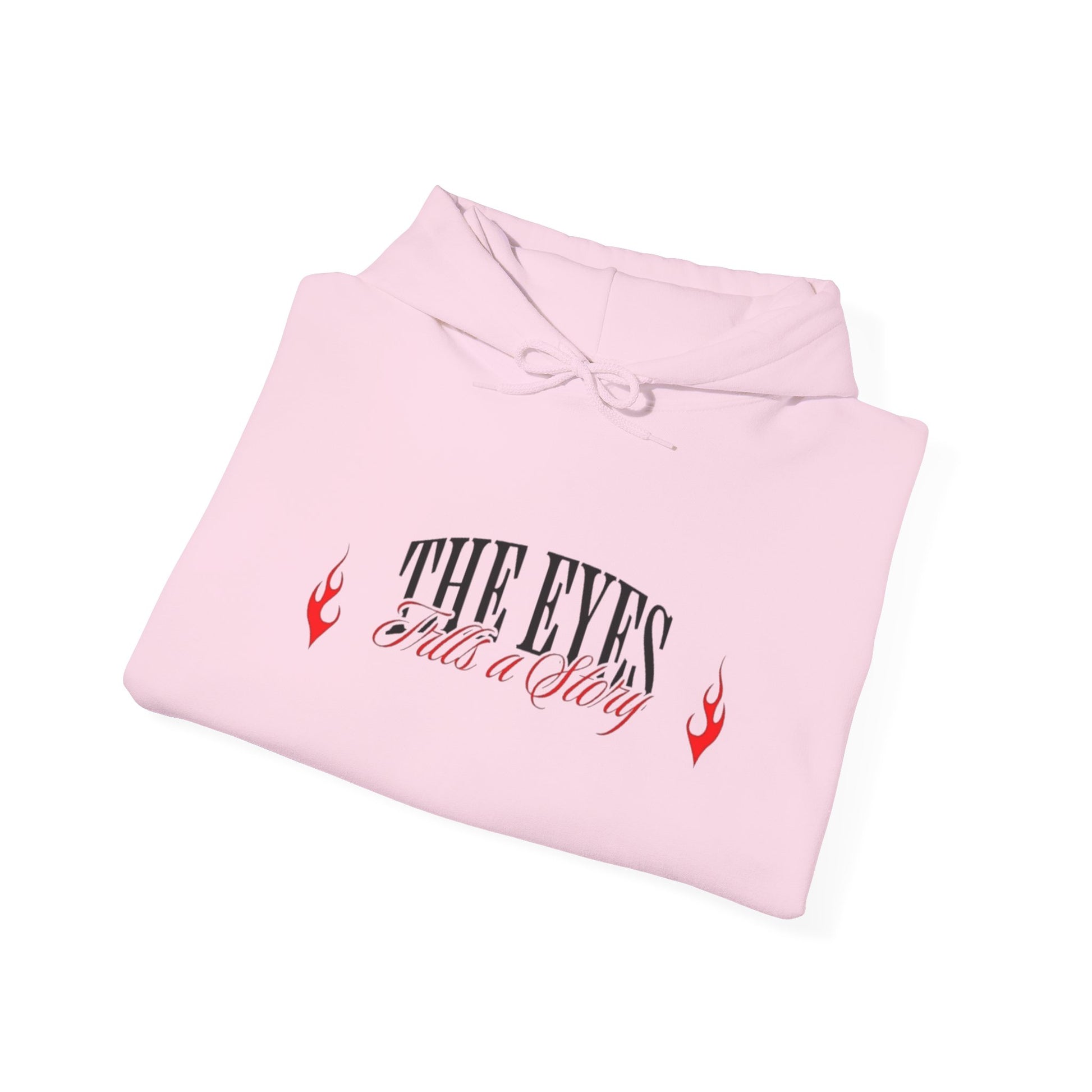 Men Heavy Blend™ Hooded Sweatshirt - 'The Eyes Tell a Story' Design