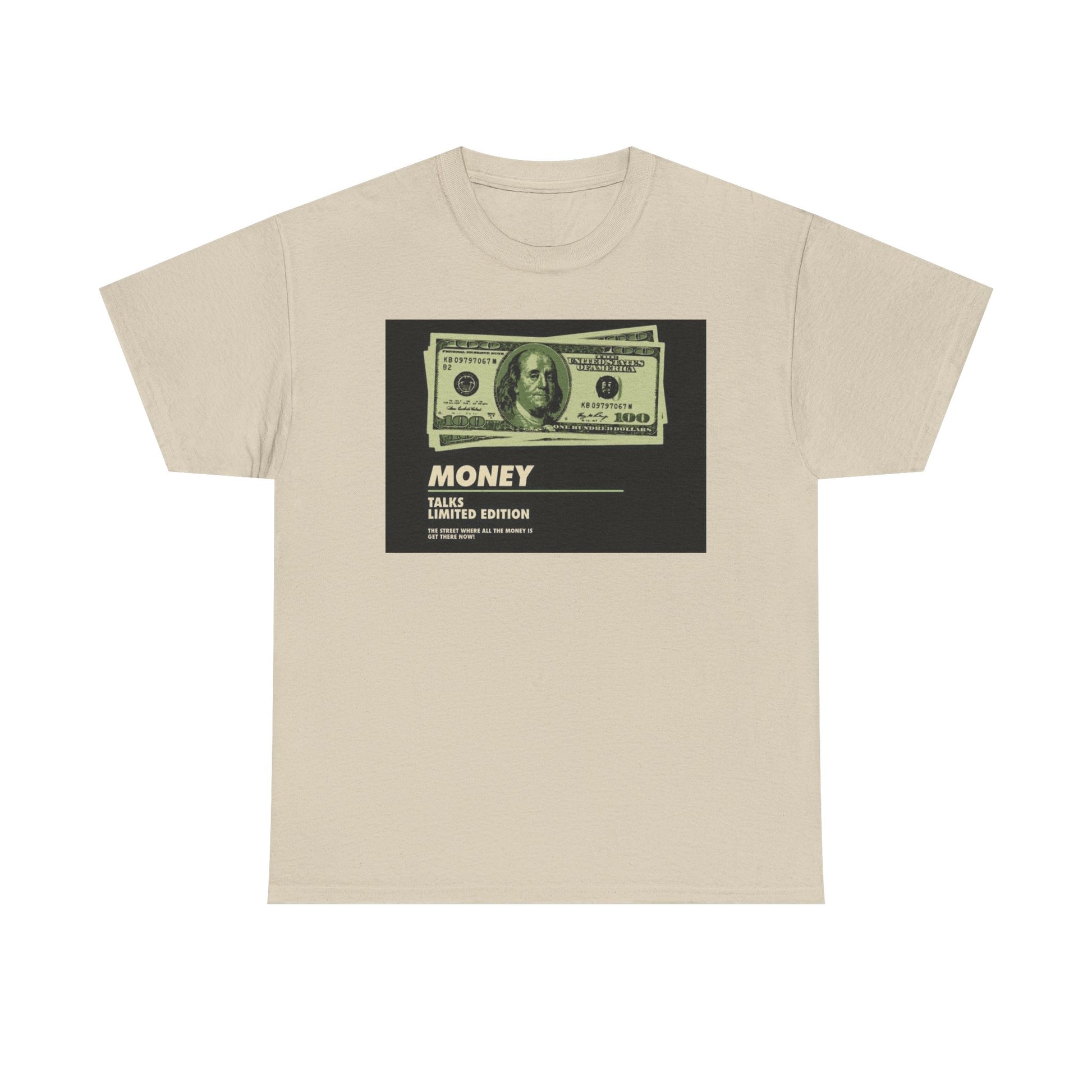 Limited Edition Money Graphic Male Heavy Cotton Tee