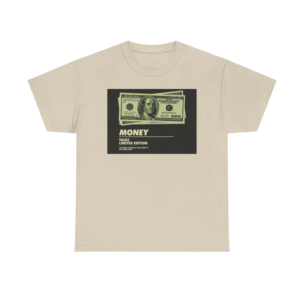 Limited Edition Money Graphic Male Heavy Cotton Tee
