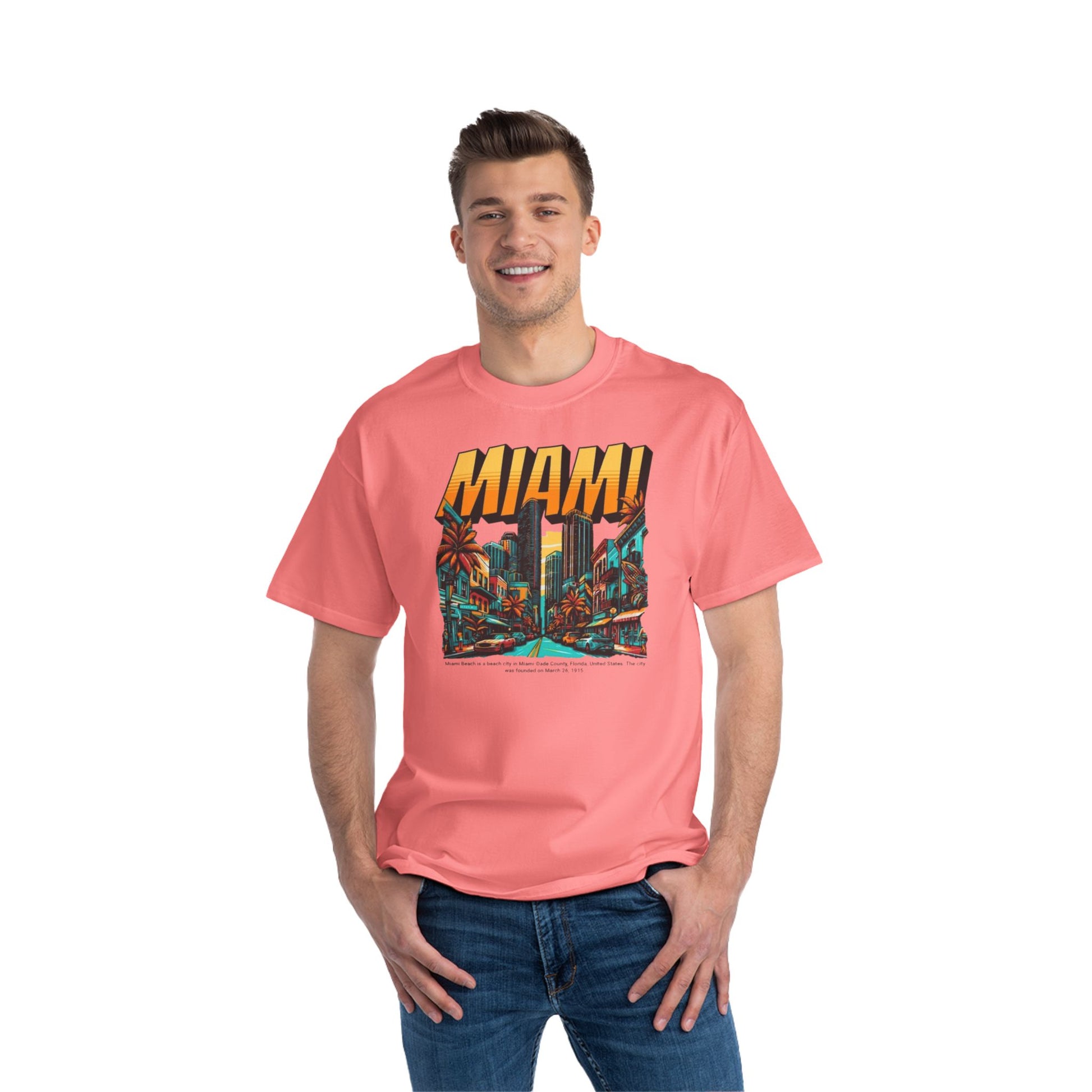 Miami Vintage Graphic T-Shirt - Perfect for Summer Adventures