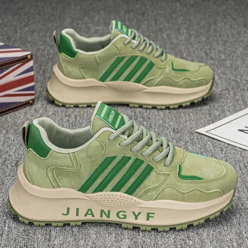men's shoes versatile all seasons fashionable thick-soled lightweight comfortable dad shoes casual sports running trendy shoes