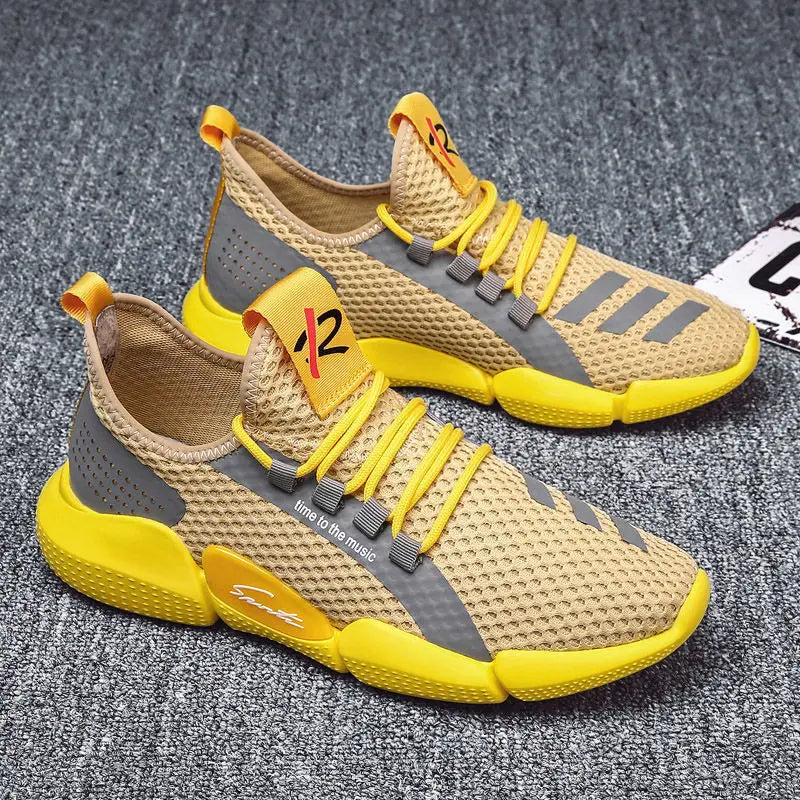 Men's Shoes Summer Trendy Fashion Lightweight Comfortable Running Casual Cut-out Men's Shoes Summer Sneakers кроссовки мужские