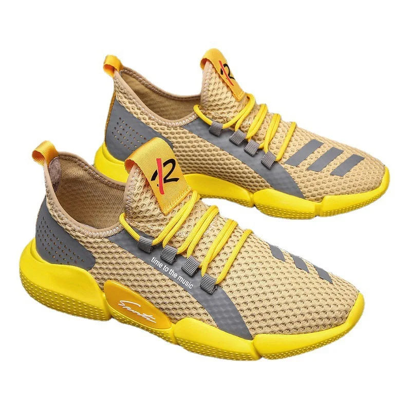 Men's Shoes Summer Trendy Fashion Lightweight Comfortable Running Casual Cut-out Men's Shoes Summer Sneakers кроссовки мужские