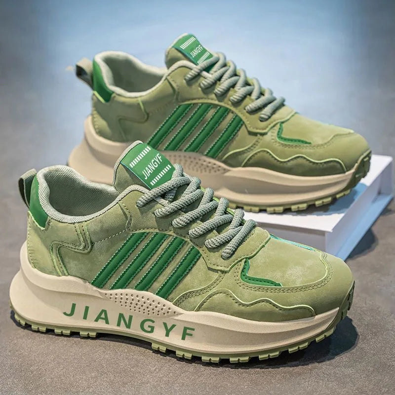 men's shoes versatile all seasons fashionable thick-soled lightweight comfortable dad shoes casual sports running trendy shoes