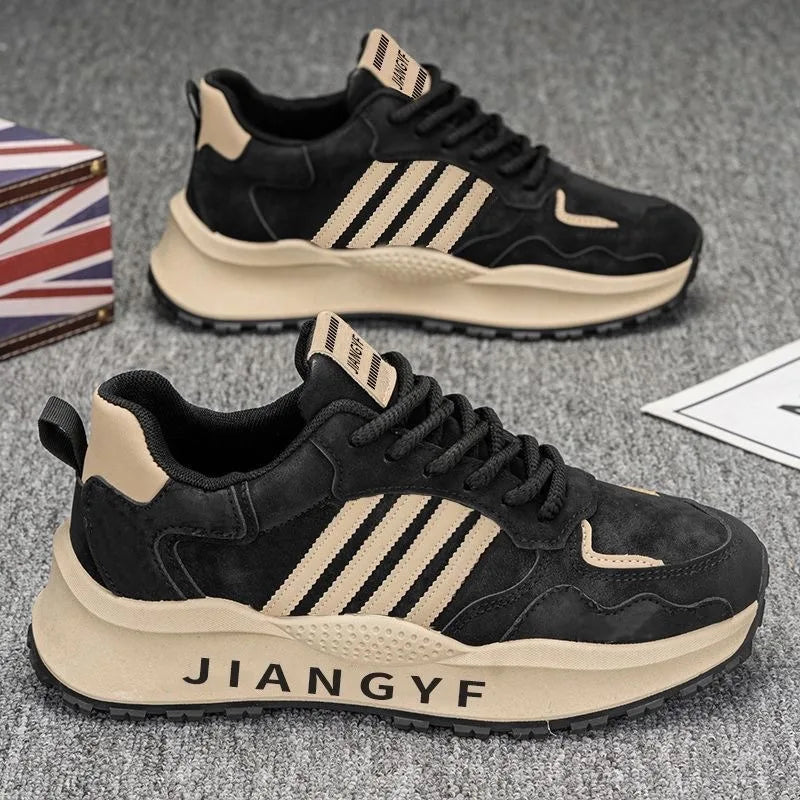 men's shoes versatile all seasons fashionable thick-soled lightweight comfortable dad shoes casual sports running trendy shoes