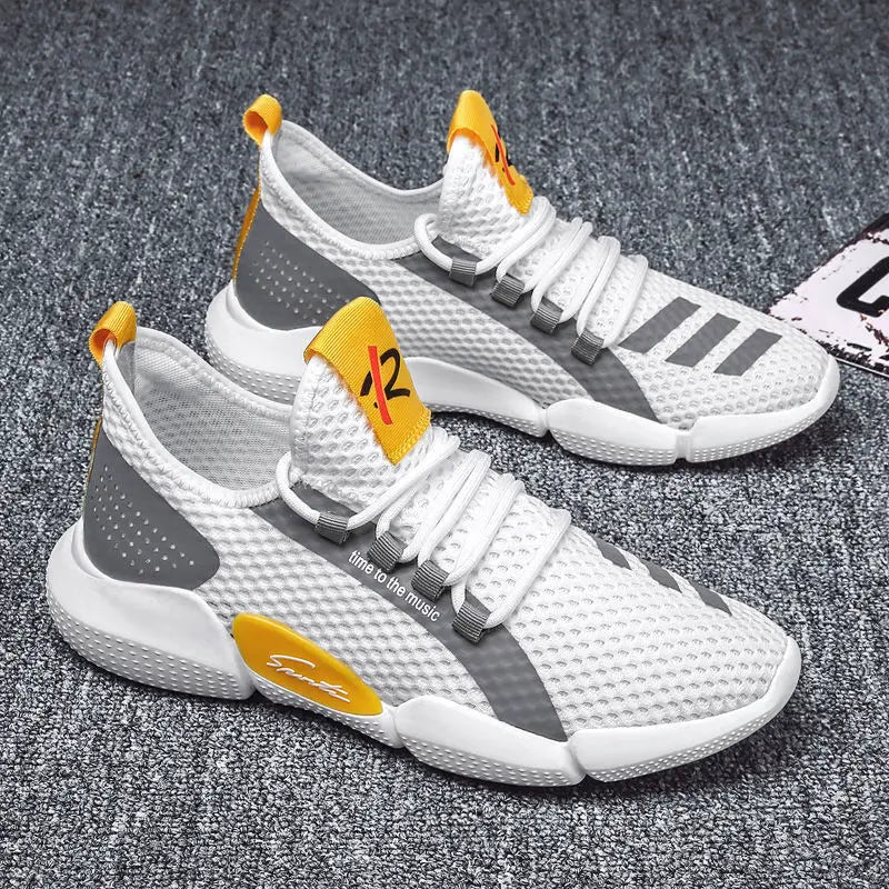 Men's Shoes Summer Trendy Fashion Lightweight Comfortable Running Casual Cut-out Men's Shoes Summer Sneakers кроссовки мужские