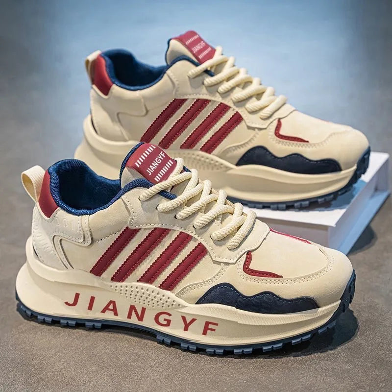 men's shoes versatile all seasons fashionable thick-soled lightweight comfortable dad shoes casual sports running trendy shoes