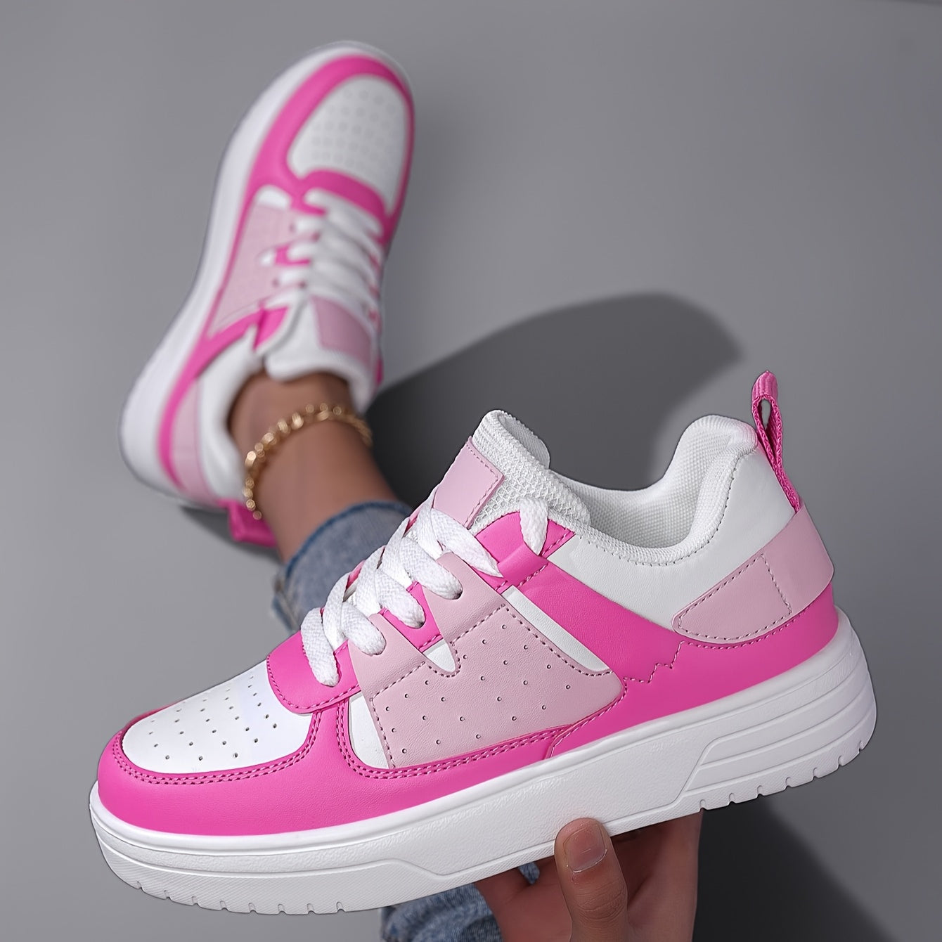 Womens Sneakers Slip On Walking Tennis Shoes, Breathable Running Shoes Lightweight Mesh Gym Shoes, Casual Non Slip Workout Shoes