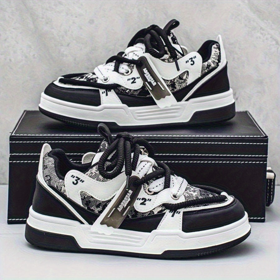 Men'S Fashion Outdoor Leisure Sports Shoes, Low-Cut Thick-Soled Non-Slip Bread Shoes, Suitable for All Seasons Comfortable Street Skateboarding Shoes.