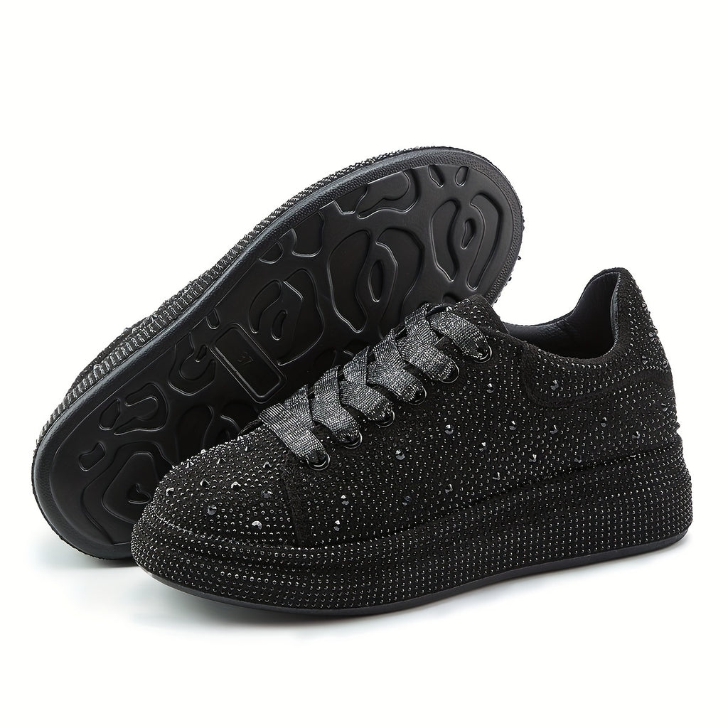 Women Rhinestone Sparkly BlingBling Party Prom Sneakers Sporty Fashion Casual Sneakers